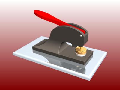 Rendered original embossing tool